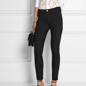 FRAME DENIM Le Skinny De Jeanne Crop Black Size 26